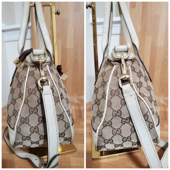 Authentic Gucci Brown GG Canvas Princy Satchel Bag - Picture 10 of 14